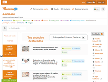 Tablet Screenshot of manuncios.com.mx